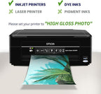 100 Sheets Glossy Photo Paper 8x10, Goefun 200GSM/54LB Inkjet Printer Paper - Image 3