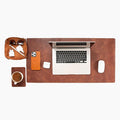 Node Leather - Genuine Leather Desk Mat, Desk Organizer & Cup Coaster - Leather by NodeLeather