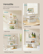 SONGMICS Spice Racks, Countertop Organizers, Shelf Risers, Expandable - Image 5