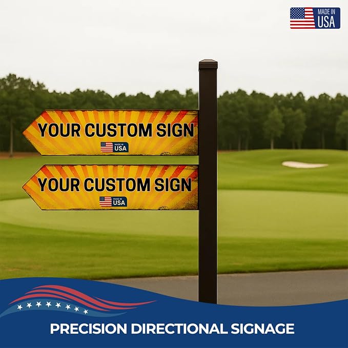 Custom Left Arrow Metal Sign by DC | Directional Signs - Image 2