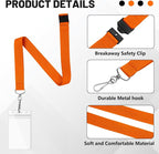 12-Pack Orange Breakaway Lanyards - Image 6