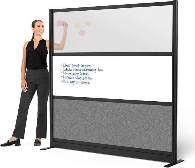 Stand Up Desk Store Workflow Modular Wall | 70'' x 70'' Wall | Expandable by SStandUpDeskStore