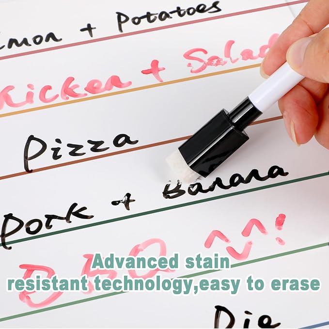 2 Pieces Magnetic Weekly Dry Erase Boards Erasable Weekly Calendars Whiteboard - Image 4
