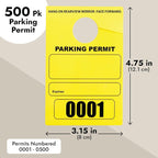 Juvale Rectangular Parking Permit Hang Tags - Image 4