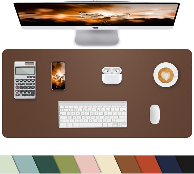 Leather Desk Pad Protector by cebowa