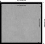 Amanti Art Black Framed Magnetic Board 25x25 Medium Vision Board - Image 4