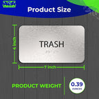 ADASigns Trash Sign 7”x4” - Image 2