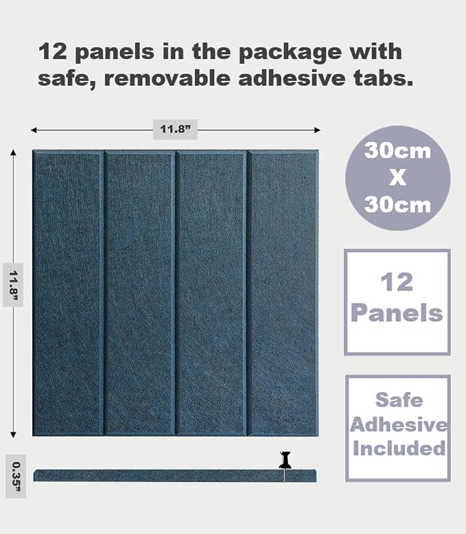 DECORITA Felt Bulletin Board Tiles | Modern Cork Board Alternative | Large Cork - Image 4