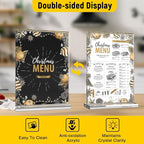 Dynta Acrylic Sign Holder 8.5 x 11 Inches 14 Pack Double Sided Clear Display - Image 3