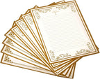8 Pcs Vintage Letter Papers Set Printable Writing Paper Lined - Image 9