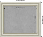 Amanti Art Silver Framed Magnetic Board 26x30 Medium Vision Board - Image 2