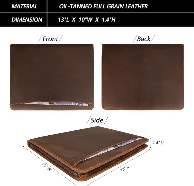 Full Grain Leather Portfolio - Image 2