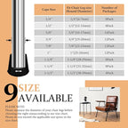 7/8" Round Rubber Chair Leg Tips Caps, Chair Leg Floor Protectors, Non-Slip - Image 6