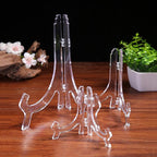 LonlyEagle 6 Pack 9 Inch Clear Plastic Easels or Stand/Plate Holders to Display - Image 3