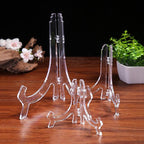 LonlyEagle 6 Pack 10 Inch Clear Plastic Easels or Stand/Plate Holders to - Image 3