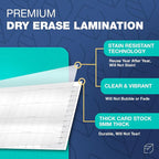 Large Dry Erase Calendar for Wall, Reusable - Image 6