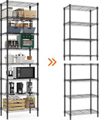 M MZG 8 Tier 2000 lbs Storage Rack Metal Wire Shelving Unit, Storage Standing - Image 7