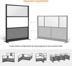 Stand Up Desk Store Workflow Wide Modular Wall | 53'' x 70'' Wall | Expandable - Image 3