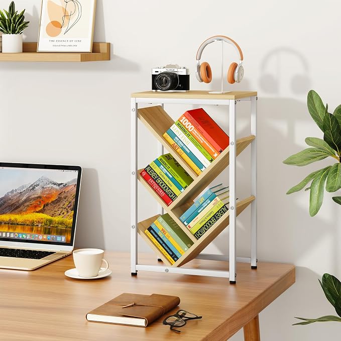 IBUYKE 5 Tier Tree Bookshelf, Small Desktop Bookshelf - Image 6