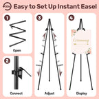 VAIIGO 2Pack Black Easel Stand for Sign & Poster - Image 7