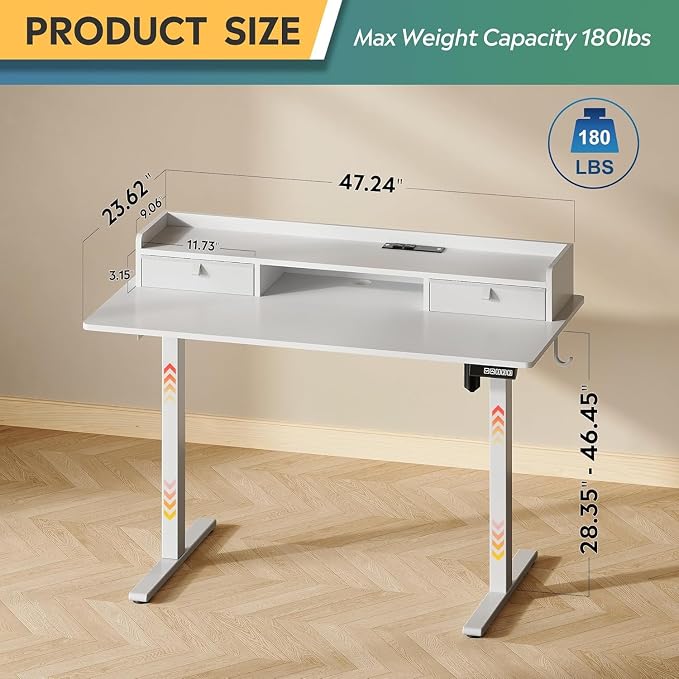 DEVAISE 48×24 Inch Electric Standing Desk - Image 3
