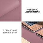 Aothia Leather Desk Pad Protector, Mouse Pad, Office Desk Mat, 31.5" x 15.7" - Image 7