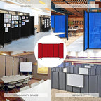 Versare Room Divider 360 Portable Wall Partition | Folding Panels | Large - Image 5