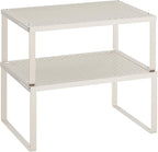 SONGMICS Spice Racks, Countertop Organizers, Shelf Risers, Expandable, Oatmeal by SONGMICSbySONGMICSHOME