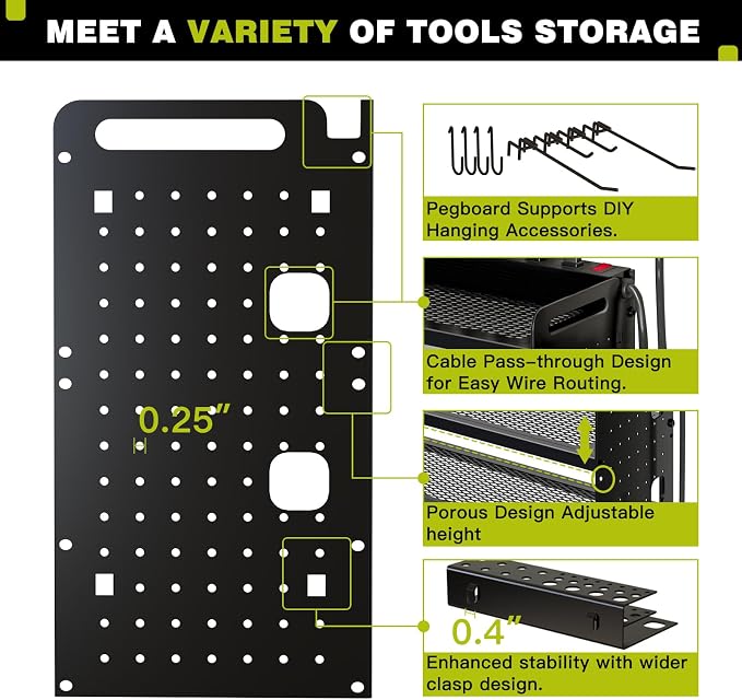 NattyDot Power Tool Organizer Wall Mount - Image 6