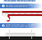 Cable Duct Management Raceway Kit, 31.4" Server Rack Management, Hide Network - Image 5