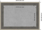 Amanti Art Grey Framed Magnetic Board 21x29 Medium Vision Board - Image 2