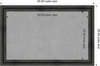 Amanti Art Black Framed Magnetic Board 29x45 Large Vision Board - Image 3