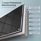 MaxGear Glass Whiteboard Wall Mounted, Frameless Magnetic Dry Erase Board - Image 7