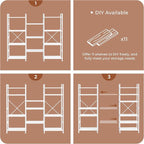 SUPERJARE Triple 4 Tier Bookshelf, Bookcase - Image 9