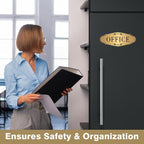 The Office Door Sign for Home and Business，Self-Adhesive Waterproof and - Image 5