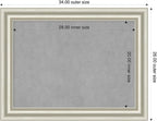 Amanti Art Silver Framed Magnetic Board 26x34 Medium Vision Board - Image 2