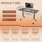 Folding Conference Table 4ft 5ft, Foldable Office Meeting Desk - Image 2