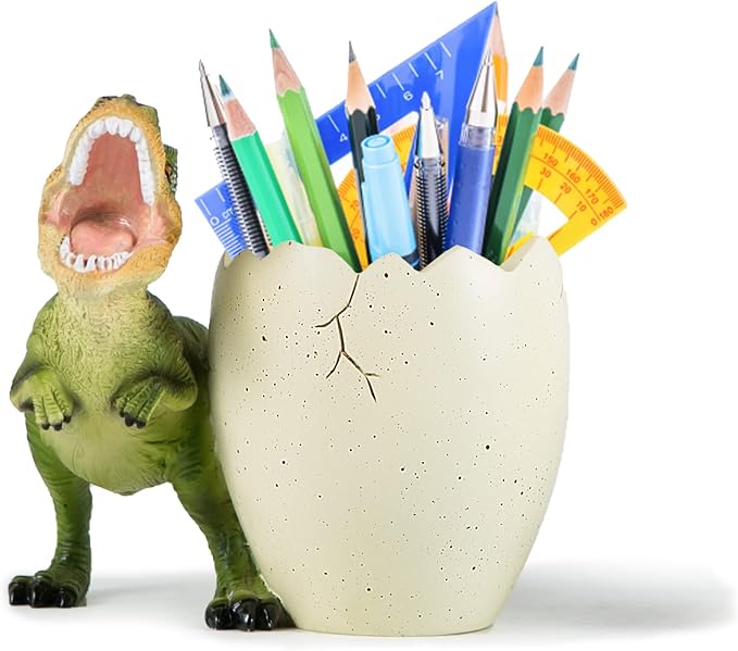 Banllis Dinosaur Pen Holder for Desk, Pencil Holder, Cute Fashion Desk by Banllis