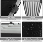 SKYDUE 8 Pockets Accordion File Organizer, Expanding File Folders, Portable - Image 3