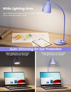 BOHON LED Desk Lamp with USB Charging Port, 3 Color Modes Fully Dimmable - Image 4