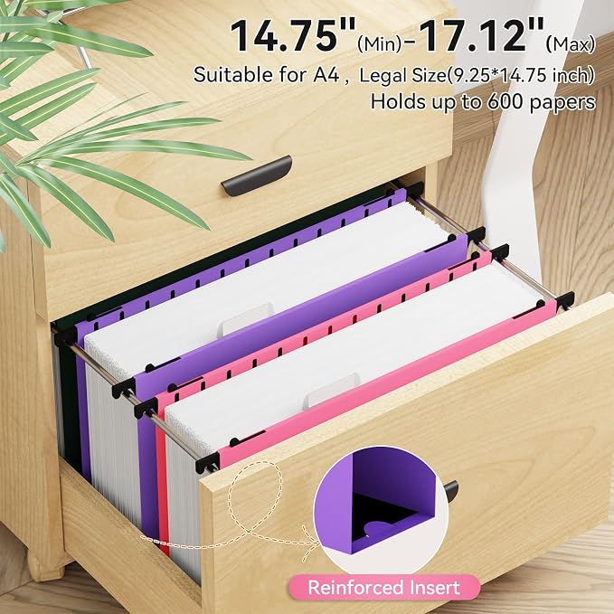 ANSOOK Legal Size Hanging File Folders Extra Capacity, Heavy Duty 3 Inch - Image 7