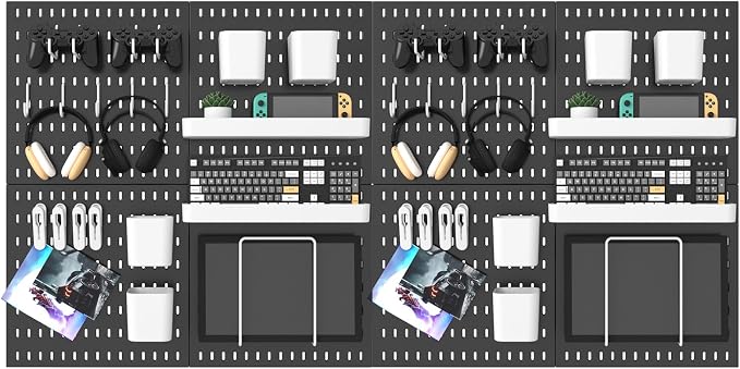 MULSAME Pegboard Combination Kit, 25.2" x 50.4" Wall Mounted Storage Set by MULSAME