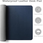 Aothia Leather Desk Pad Protector, Office Desk Mat, Large Mouse Pad, Laptop - Image 4