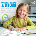 Scribbledo 6 Pack Small White Board Dry Erase Boards Classroom Pack Mini White - Image 5