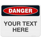 Custom Danger Sign, OSHA Sign, 24x30 Inches, 3M EGP Reflective .080 Aluminum by SigoSigns