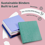 POPRUN 3 Ring Binder 1.5 Inch, Holds 325 Sheets of 8.5 x 11 Paper, Extra - Image 5