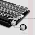 Adventurers Typewriter Style Retro Mechanical Keyboard LED Backlight 83 Keys - Image 3