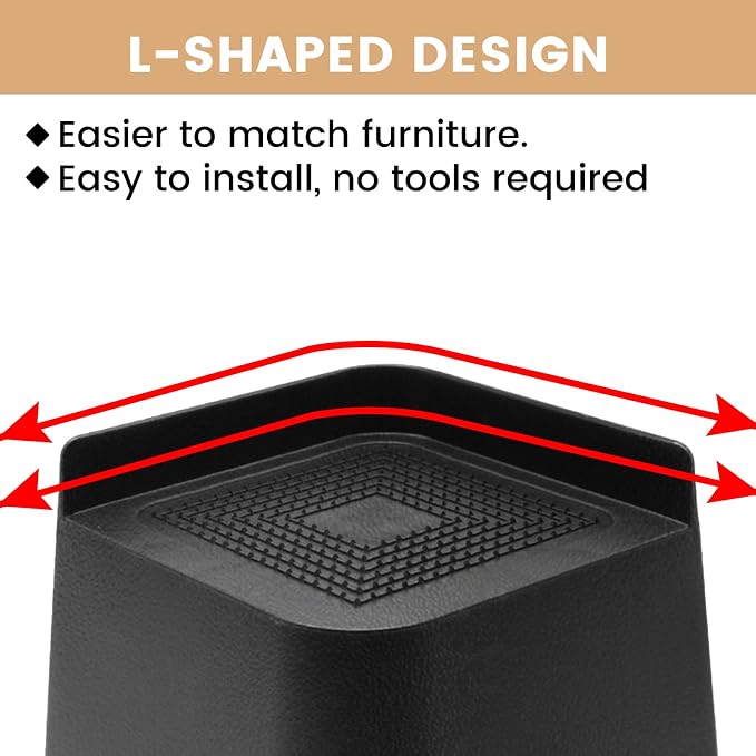 MXMZHXU Bed Risers 2 inch, 3 inch, 4 inch, 6 inch or 8 inch Heavy Duty - Image 4
