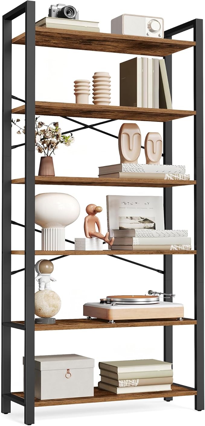 VASAGLE 6-Tier Bookshelf, Bookcase by VASAGLEbySONGMICSHOME