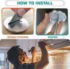 Lvyinyin Single LED Kitchen Under Cabinet Puck Light, 120V Direct Wall Plug in - Image 3